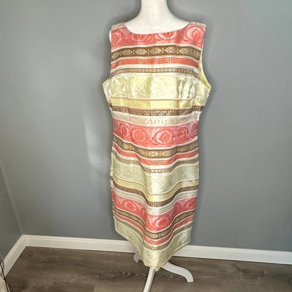 Chetta B Sleeveless Print Dress Size 14 - Picture 2 of 7